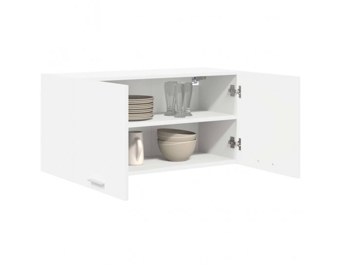 Sonata H Висящ шкаф с рафт Riga Бяло 80 x 31 x 40 см Инженерно дърво