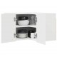 Sonata H Висящ шкаф с рафт Riga Бяло 57 x 57 x 40 см Инженерно дърво