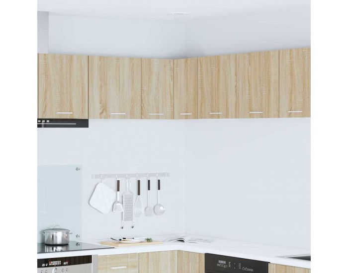 Sonata H Висящ шкаф с рафт Riga Сонома дъб и бяло 57 x 57 x 40 см