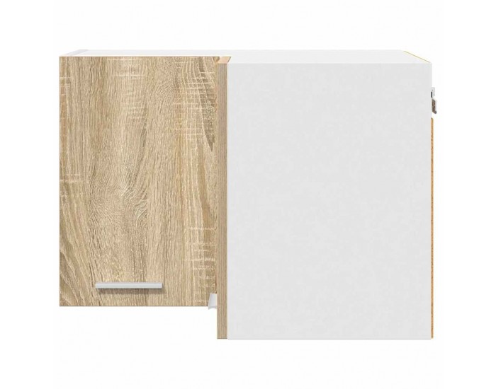 Sonata H Висящ шкаф с рафт Riga Сонома дъб и бяло 57 x 57 x 40 см