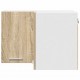 Sonata H Висящ шкаф с рафт Riga Сонома дъб и бяло 57 x 57 x 40 см