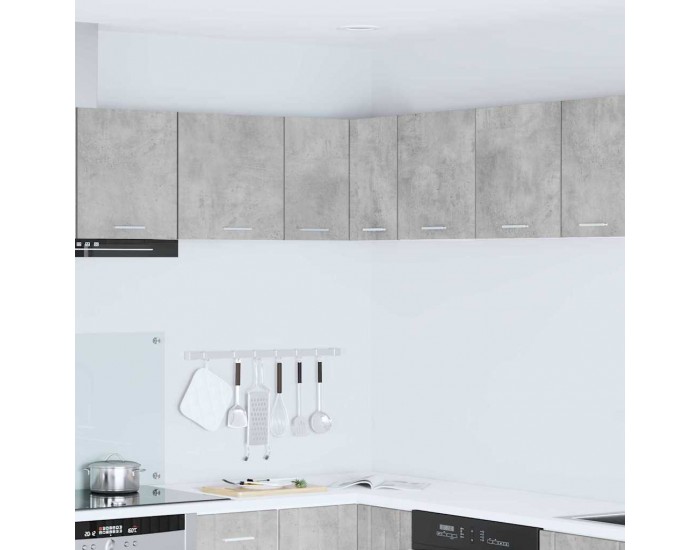 Sonata H Висящ шкаф с рафт Riga Бетон сив и бяло 57 x 57 x 40 см