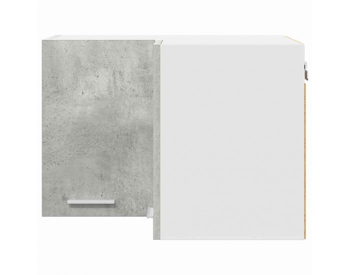 Sonata H Висящ шкаф с рафт Riga Бетон сив и бяло 57 x 57 x 40 см
