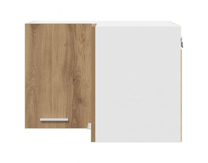 Sonata H Висящ шкаф с рафт Riga Занаятчийски дъб и бяло 57 x 57 x 40 см