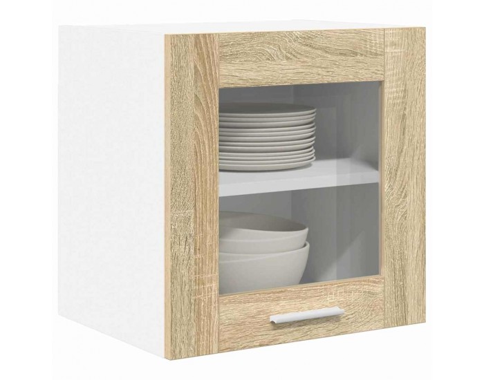 Sonata H Висящ шкаф с рафт с врата Riga 2 pcs Сонома дъб 40 x 31 x 40 см