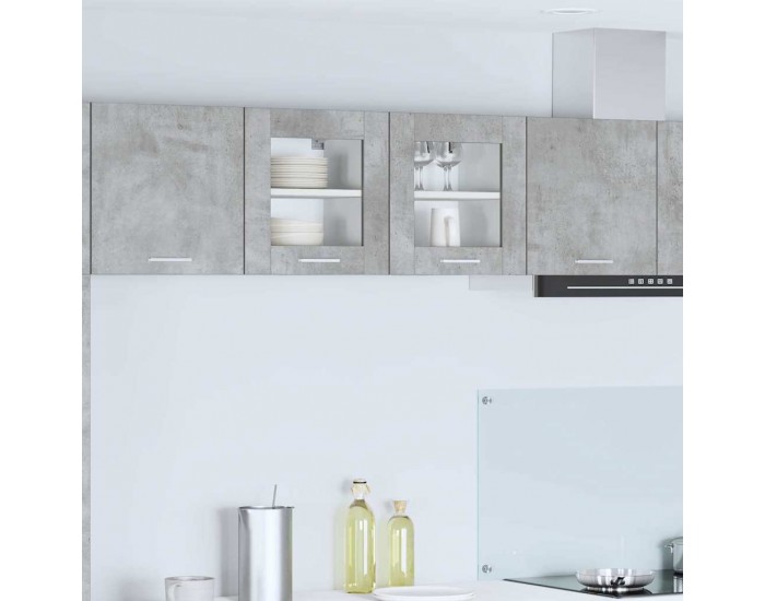 Sonata H Висящ шкаф с рафт Riga 2 pcs Циментено сиво 40 x 31 x 40 см