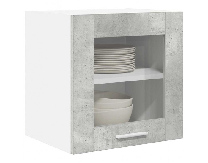 Sonata H Висящ шкаф с рафт Riga 2 pcs Циментено сиво 40 x 31 x 40 см