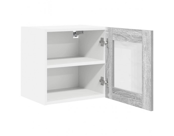 Sonata H Висящ шкаф с рафт с врата Riga 2 pcs Сив Сонома 40 x 31 x 40 см