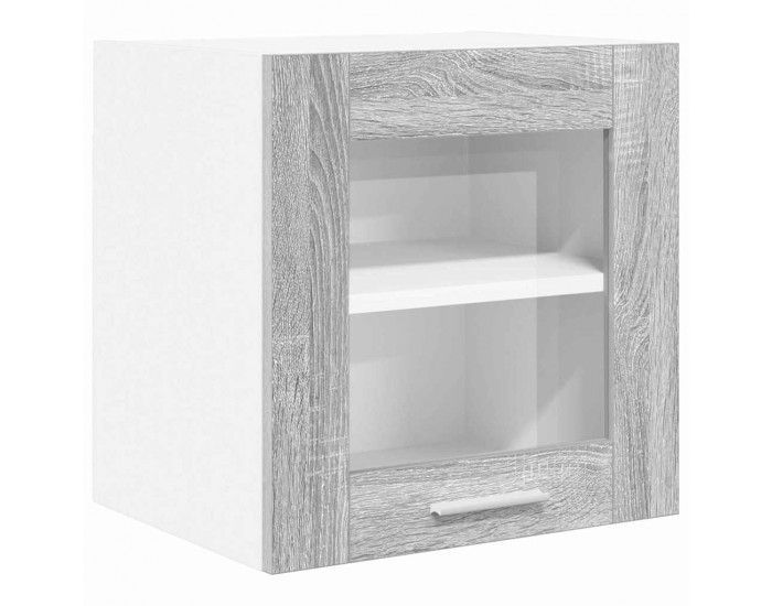 Sonata H Висящ шкаф с рафт с врата Riga 2 pcs Сив Сонома 40 x 31 x 40 см