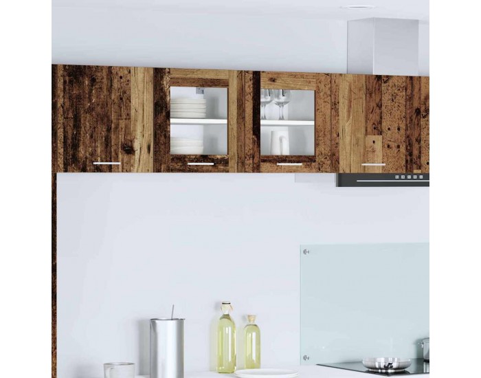 Sonata H Висящ шкаф с рафт Riga 2 pcs Старо дърво 40 x 31 x 40 см