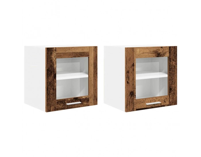 Sonata H Висящ шкаф с рафт Riga 2 pcs Старо дърво 40 x 31 x 40 см