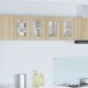 Sonata H Висящ шкаф с рафт с врата Riga 2 pcs Сонома дъб 60 x 31 x 40 см