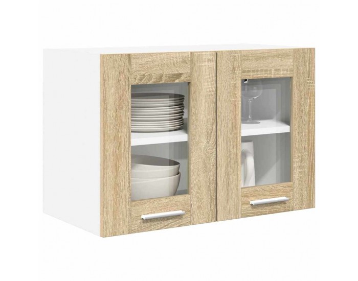 Sonata H Висящ шкаф с рафт с врата Riga 2 pcs Сонома дъб 60 x 31 x 40 см