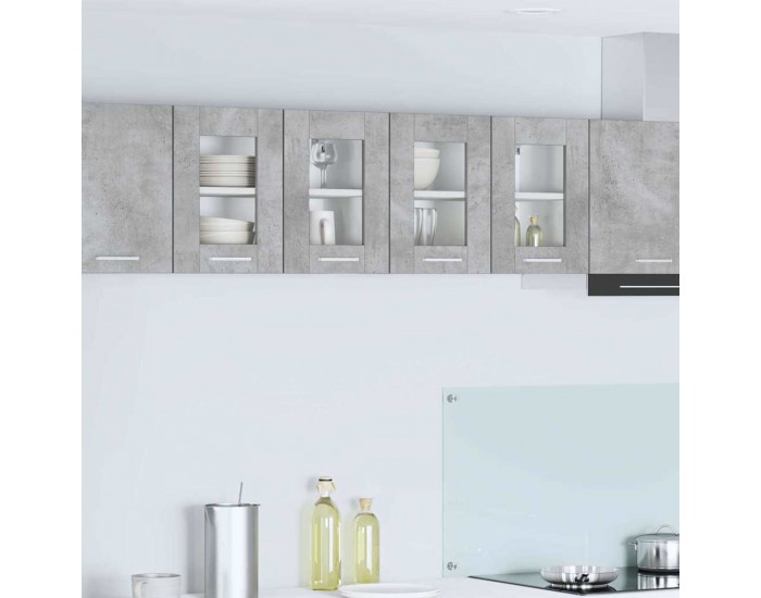 Sonata H Висящ шкаф с рафт Riga 2 pcs Циментено сиво 60 x 31 x 40 см