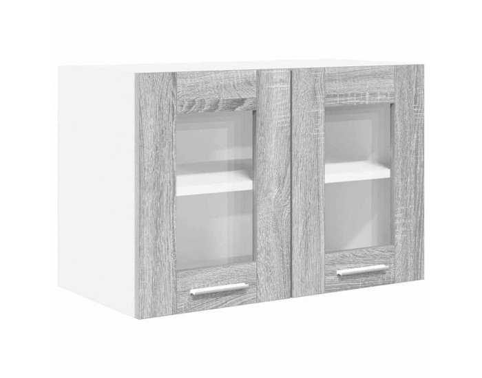 Sonata H Висящ шкаф с рафт с врата Riga 2 pcs Сив Сонома 60 x 31 x 40 см