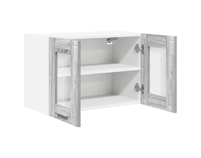 Sonata H Висящ шкаф с рафт с врата Riga 2 pcs Сив Сонома 60 x 31 x 40 см