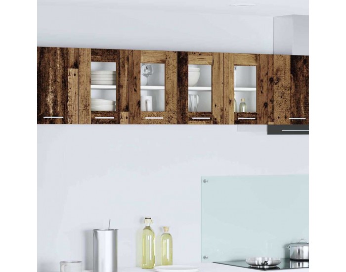 Sonata H Висящ шкаф с рафт Riga 2 pcs Старо дърво 60 x 31 x 40 см