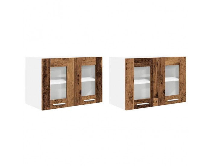 Sonata H Висящ шкаф с рафт Riga 2 pcs Старо дърво 60 x 31 x 40 см