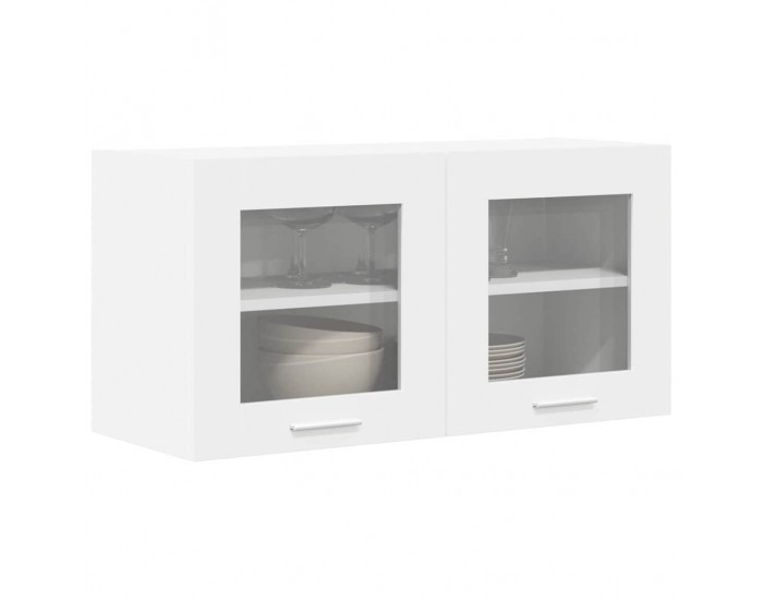 Sonata H Висящ шкаф с рафт Riga Бяло 80 x 31 x 40 см Инженерно дърво