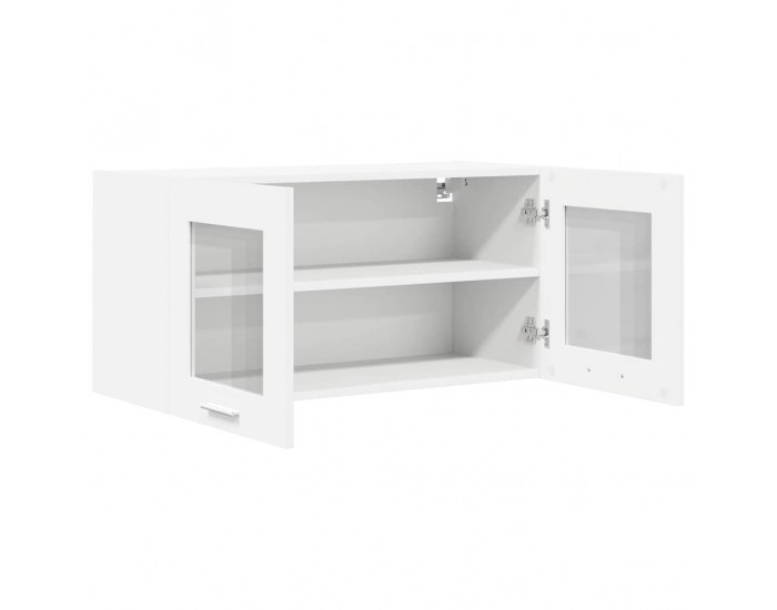 Sonata H Висящ шкаф с рафт Riga Бяло 80 x 31 x 40 см Инженерно дърво