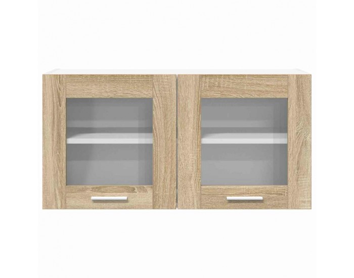 Sonata H Висящ шкаф с рафт Riga Сонома дъб и бяло 80 x 31 x 40 см