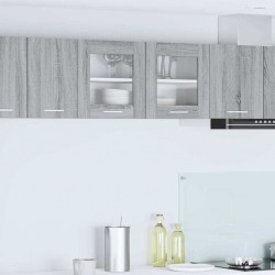 Sonata H Висящ шкаф с рафт Riga Сив Сонома и бяло 80 x 31 x 40 см - Модули Sonata