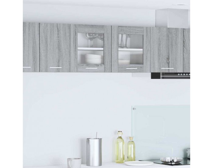 Sonata H Висящ шкаф с рафт Riga Сив Сонома и бяло 80 x 31 x 40 см