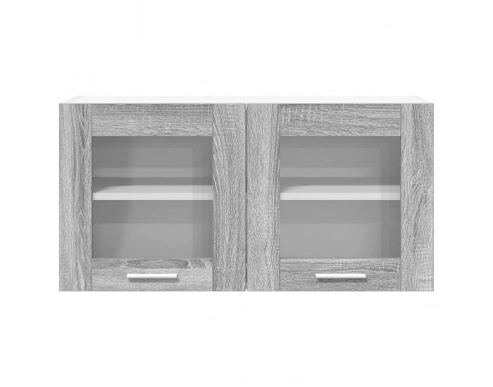 Sonata H Висящ шкаф с рафт Riga Сив Сонома и бяло 80 x 31 x 40 см