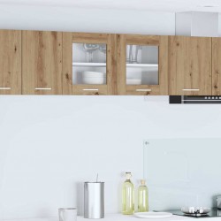 Sonata H Висящ шкаф с рафт Riga Занаятчийски дъб и бяло 80 x 31 x 40 см - Модули Sonata