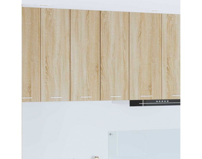 Sonata H Висящ шкаф с рафт Riga 2 pcs Сонома дъб и бяло 30 x 31 x 80 см