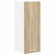 Sonata H Висящ шкаф с рафт Riga 2 pcs Сонома дъб и бяло 30 x 31 x 80 см