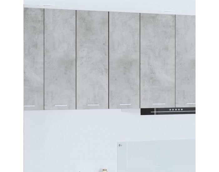 Sonata H Висящ шкаф с рафт с врата Riga Бетон сив и бяло 30 x 31 x 80 см