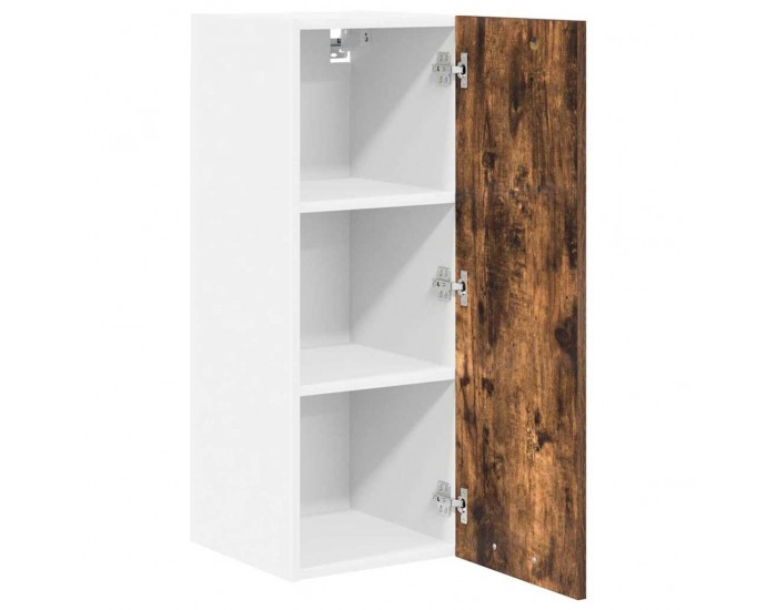 Sonata H Висящ шкаф с рафт Riga 2 pcs Димящ дъб и бяло 30 x 31 x 80 см