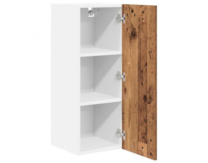 Sonata H Висящ шкаф Riga 2 pcs Стара дървесина и бяло 30 x 31 x 80 см