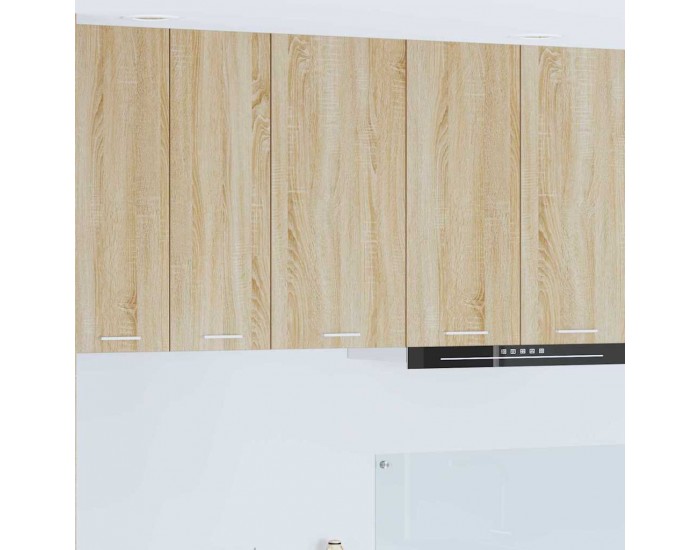 Sonata H Висящ шкаф с рафт Riga Сонома дъб и бяло 40 x 31 x 80 см