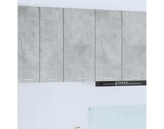 Sonata H Висящ шкаф с рафт с врата Riga Бетон сив и бяло 40 x 31 x 80 см