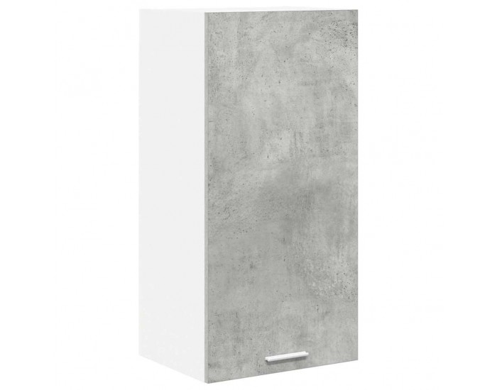 Sonata H Висящ шкаф с рафт с врата Riga Бетон сив и бяло 40 x 31 x 80 см