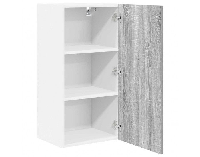 Sonata H Висящ шкаф с рафт Riga Сив Сонома и бяло 40 x 31 x 80 см