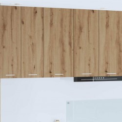 Sonata H Висящ шкаф с рафт Riga Занаятчийски дъб и бяло 40 x 31 x 80 см - Модули Sonata