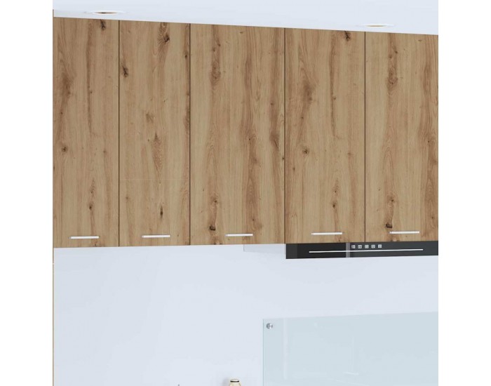 Sonata H Висящ шкаф с рафт Riga Занаятчийски дъб и бяло 40 x 31 x 80 см