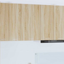 Sonata H Висящ шкаф с рафт Riga Сонома дъб и бяло 50 x 31 x 80 см - Модули Sonata