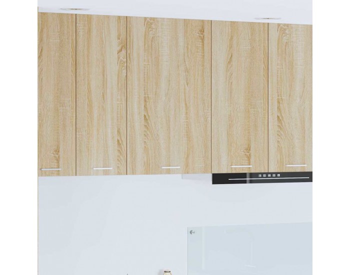 Sonata H Висящ шкаф с рафт Riga Сонома дъб и бяло 50 x 31 x 80 см