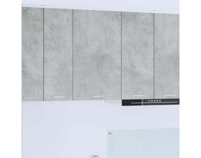 Sonata H Висящ шкаф с рафт с врата Riga Бетон сив и бяло 50 x 31 x 80 см