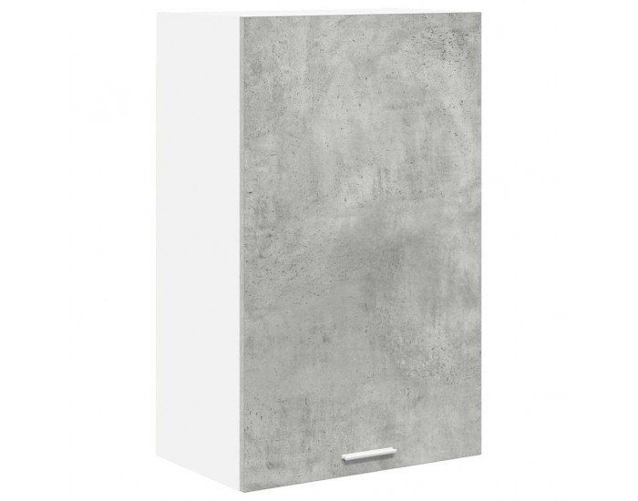Sonata H Висящ шкаф с рафт с врата Riga Бетон сив и бяло 50 x 31 x 80 см