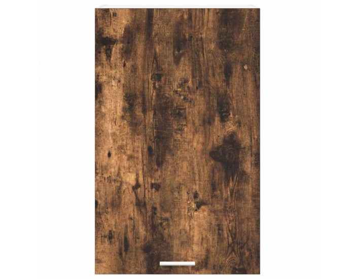 Sonata H Висящ шкаф с рафт с врата Riga Димящ дъб и бяло 50 x 31 x 80 см