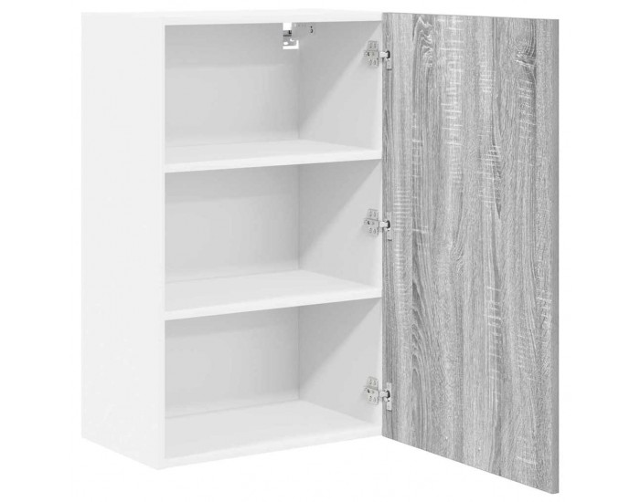 Sonata H Висящ шкаф с рафт Riga Сив Сонома и бяло 50 x 31 x 80 см