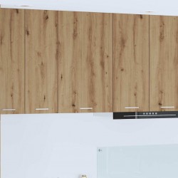 Sonata H Висящ шкаф с рафт Riga Занаятчийски дъб и бяло 50 x 31 x 80 см - Модули Sonata