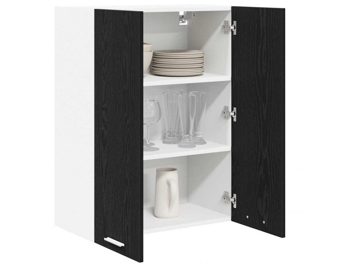 Sonata H Висящ шкаф Riga Черния дъб 60 x 31 x 80 см Инженерно дърво