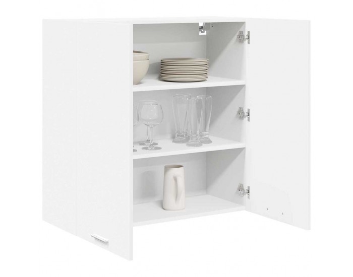 Sonata H Висящ шкаф с рафт Riga Бяло 80 x 31 x 80 см Инженерно дърво