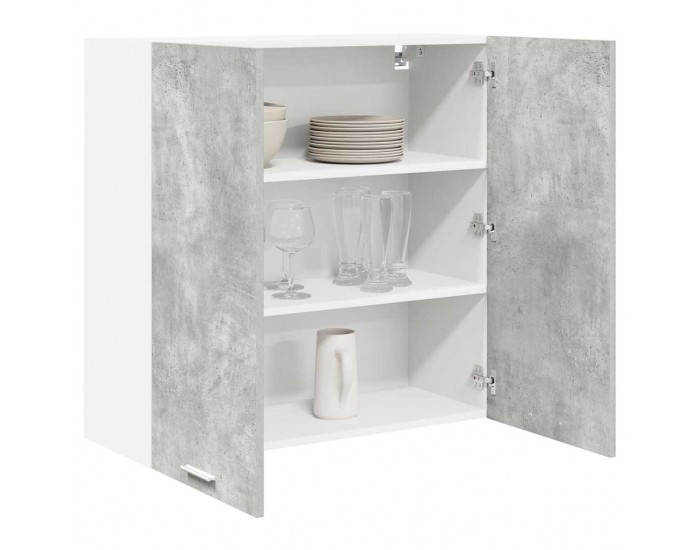 Sonata H Висящ шкаф Riga Циментено сиво 80 x 31 x 80 см Инженерно дърво